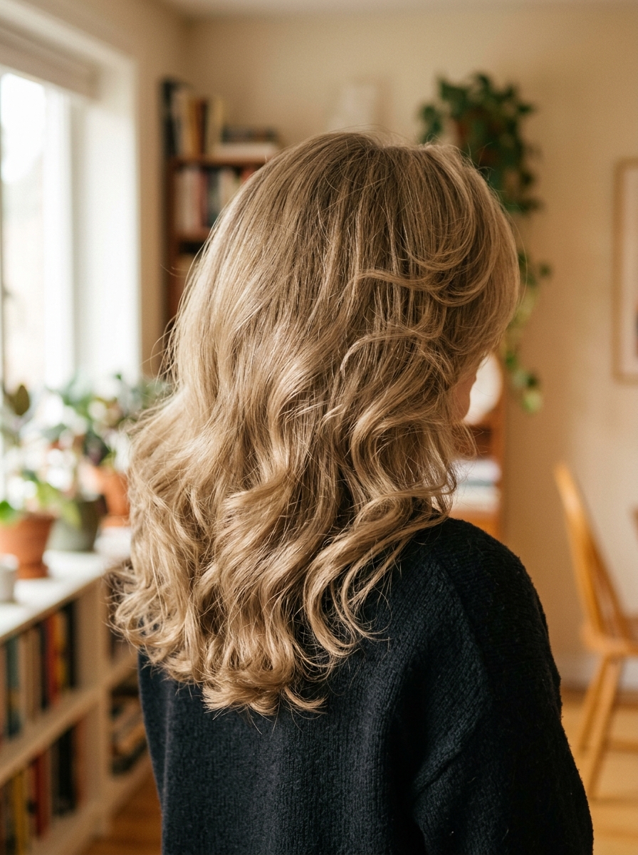 Classic bouncy blowout - Blowout Hairstyles for Medium Hair