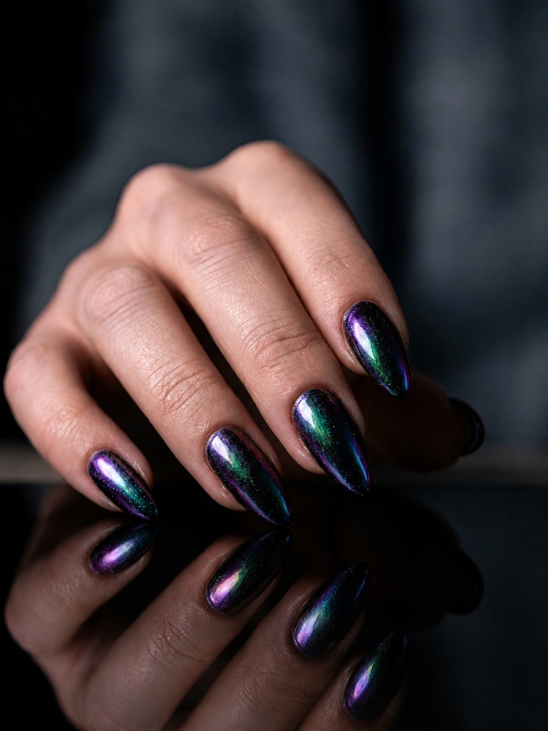 Gold Foil Flakes - Abstract Nail Designs