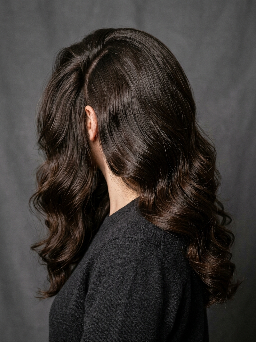Relaxed balayage wave blowout - Blowout Hairstyles for Medium Hair