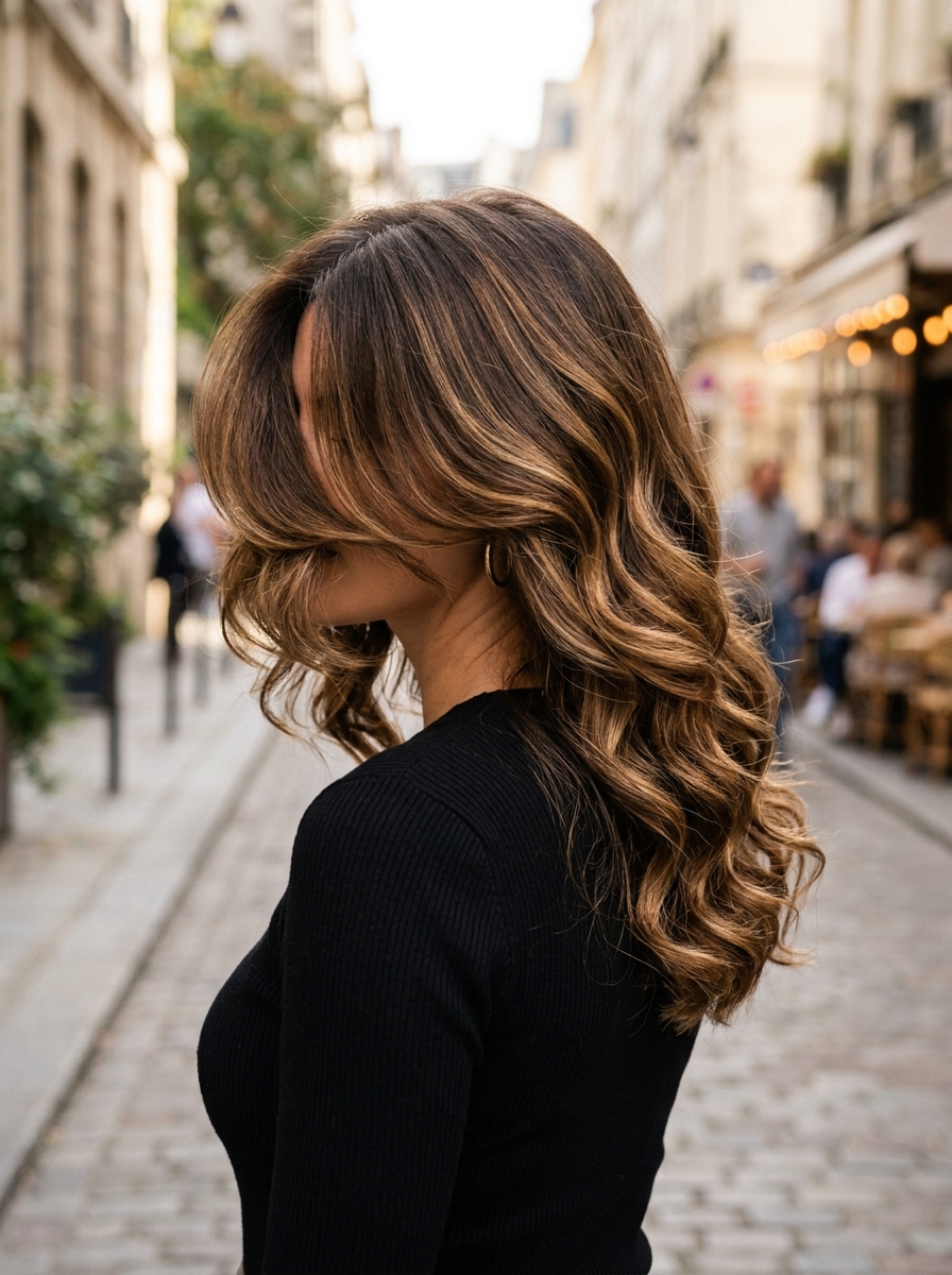 Voluminous caramel blowout - Blowout Hairstyles for Medium Hair