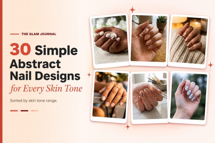30 Simple Abstract Nail Designs, Sorted by Skin Tone Range